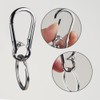 Metal Keychains Keyring Key Chain Ring Holder Organizer Clip Key