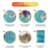 Shimmer Wall Panel Decorativo 4d Lentejuela Redondo 30 Pzs