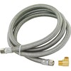 Eastman Dishwasher Installation Kit, 6 Foot Braided Stainless Steel Supply