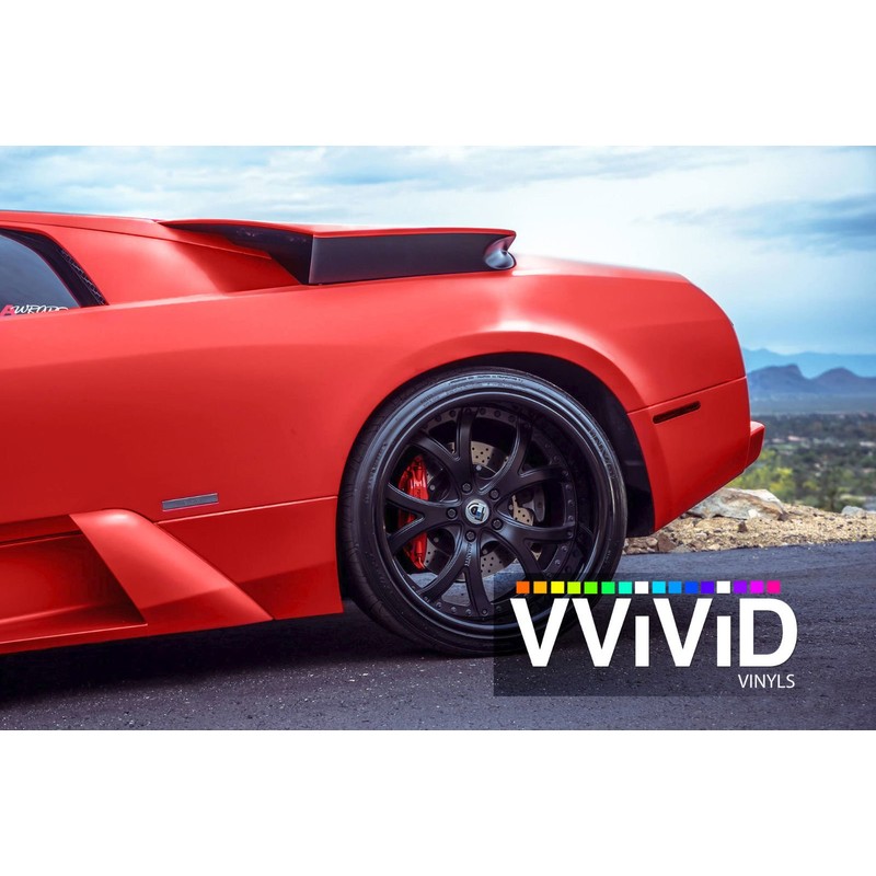 Red Satin Chrome Car Wrap Stretch Conform Cast Vinyl DIY
