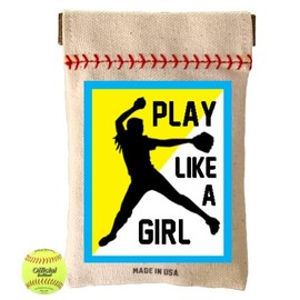 Seed Sack The Original, Softball Series - Play Like A Girl (Yellow Triangle)