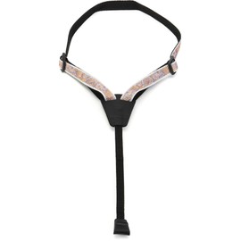 D'Addario Cradle Ukulele Strap - Ukulele Straps with Rubber Hooks - No Drilling Ukulele Strap - Paisley Grey/Orange