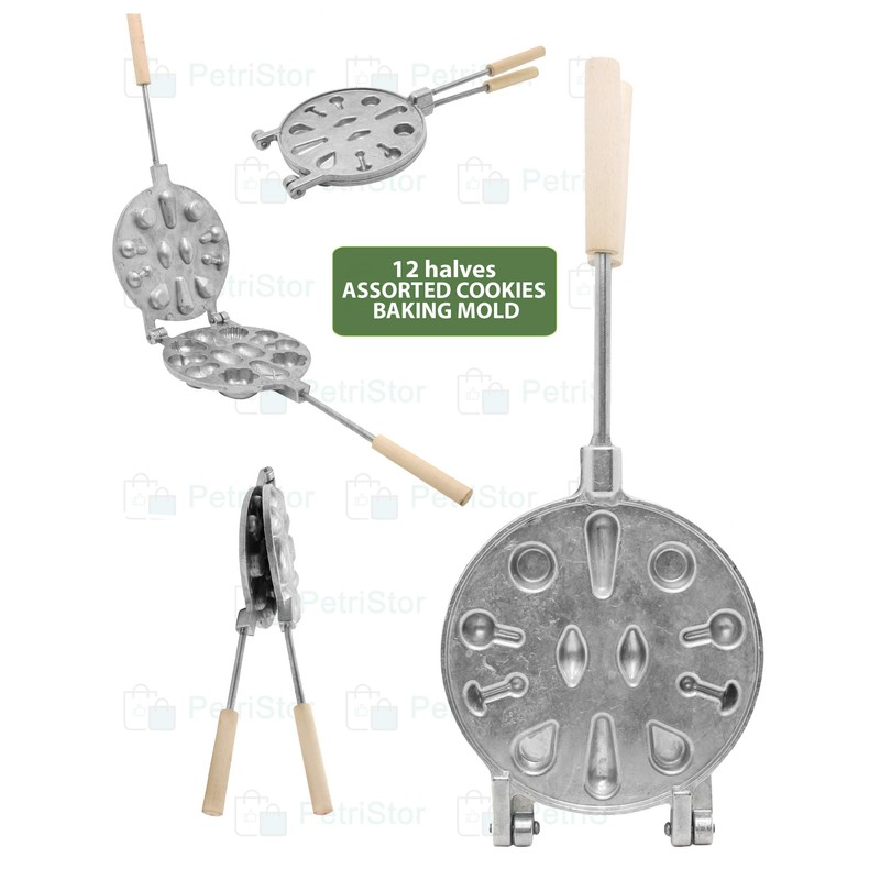 12 Cookie (assorted) Aluminum Marker assorted Russian Pastry Cookies Pastry