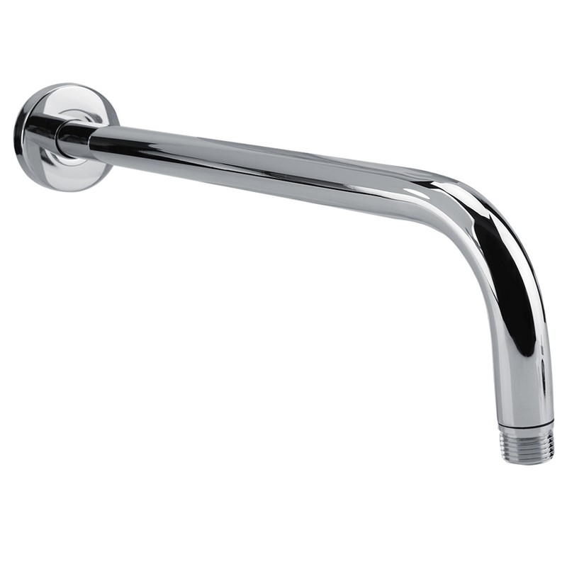 Extra Long Stainless Steel Shower Rain Head Arm Replacement Flange