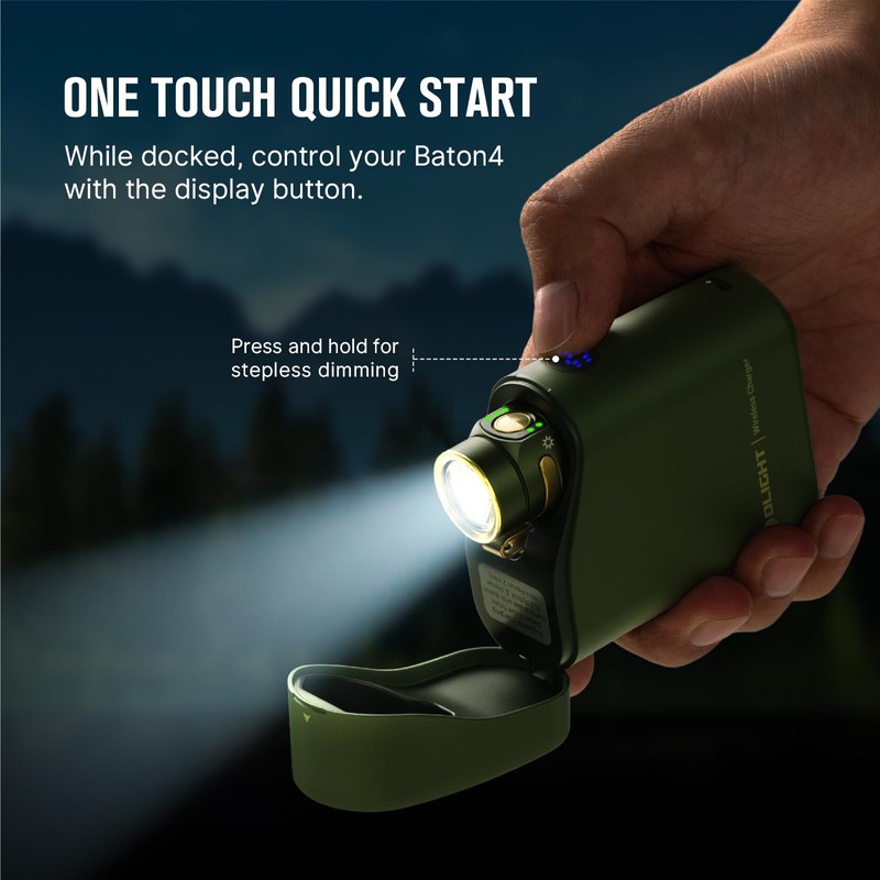 OLIGHT Baton4 Premium Edition EDC Flashlights 1300 Lumens with Type-C