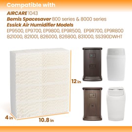 ANTOBLE 1043 Super Humidifier Wick Filter Replacement for Essick Air AIRCARE EP9500 EP9700 EP9800 EP9R500 EP9R800 826000 831000 and Bemis Space Saver 800 8000 Series Evaporative Humidifiers (2 Pack)