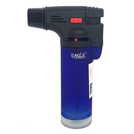 Eagle Jet Torch Gun Lighter Adjustable Flame Windproof Butane Refillable Handy (Blue)