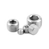 QWORK 304 Stainless Steel Pipe Fitting Kit Hex Countersunk Plug