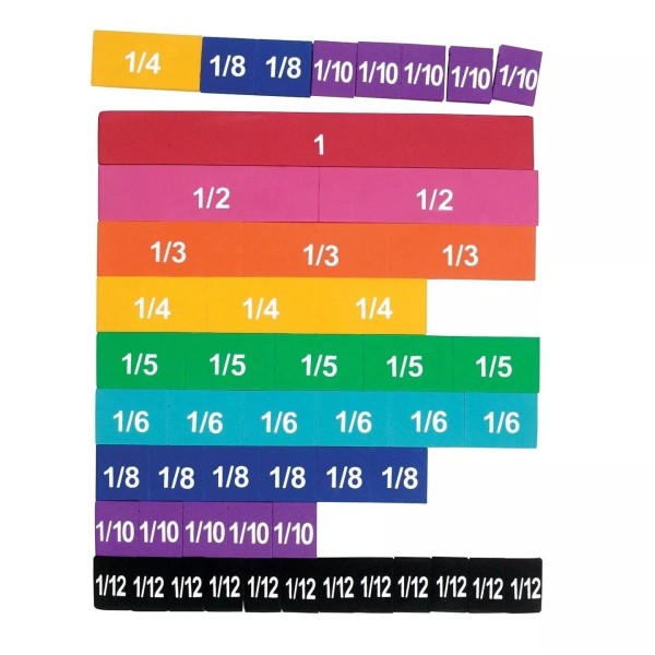Learning Resources Soft Foam Magnetic Rainbow Fraction 0611