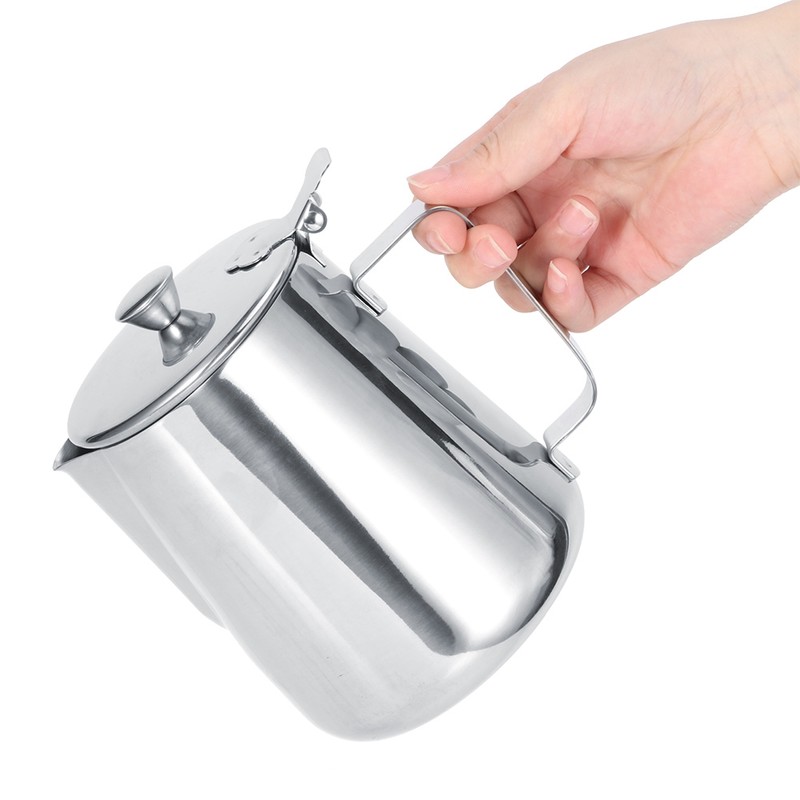 Stainless Steel Thicken Milk Frothing Cup Jug Coffee Pitcher Latte