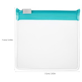 GLEAVI 30 Piezas Organizador de Pastillas de Viaje, Bolsas Reutilizables de EVA con Cierre Deslizante, Pastillero Pequeño Transparente para Medicamentos y Vitaminas, 3 Colores (7.2x7.2 cm)