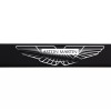 KA Laser Engrave Aston Martin Logo Mirror Matte Black License