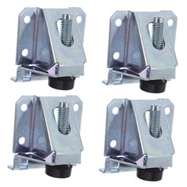 WOONEKY 4pcs Heavy Duty Adjustable Furniture Legs Sidemount Leveling Feet for Cabinets Tables Chairs with Height and Wobble Stability