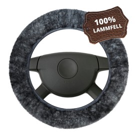Walser 19542-0 Steering Wheel Cover Lambskin Plastic Wheel Anthracite