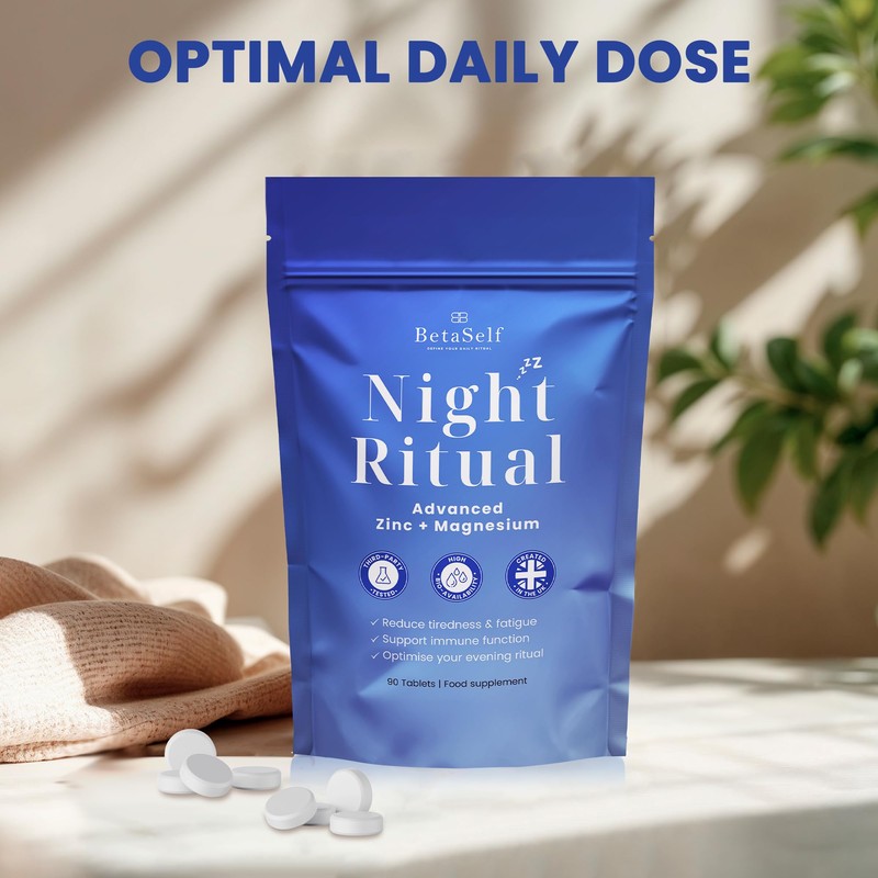 Magnesium and Zinc Supplement – Night Ritual by BetaSelf |
