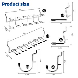 Hivio Pegboard Hooks 100 Pcs, Heavy Duty Peg Board Hooks, Pegboard Accessories with Peg Locks for Organizing Various Tools,Peg Board Tool Utility Hooks Fit 1/8"＆1/4" Pegboards