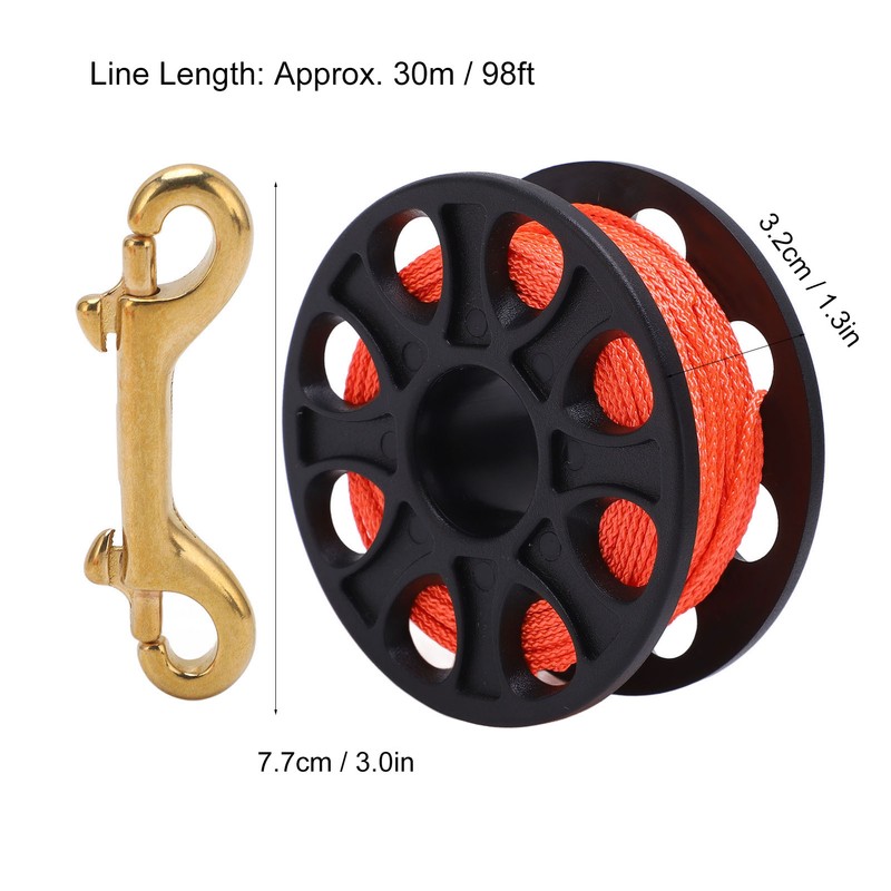 30M Scuba Diving Reel Scuba Diving Finger Spool with Double
