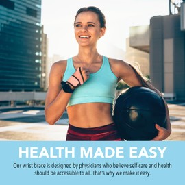 Dr. Arthritis Essentials Wrist Brace/Wrist Support Wrist Wraps, Carpal Tunnel Wrist Brace for Night Support, Wrist Brace for Wrist Pain, Hand Brace & Wrist Guard for Left & Right Hand (Pink - 2-Pack)