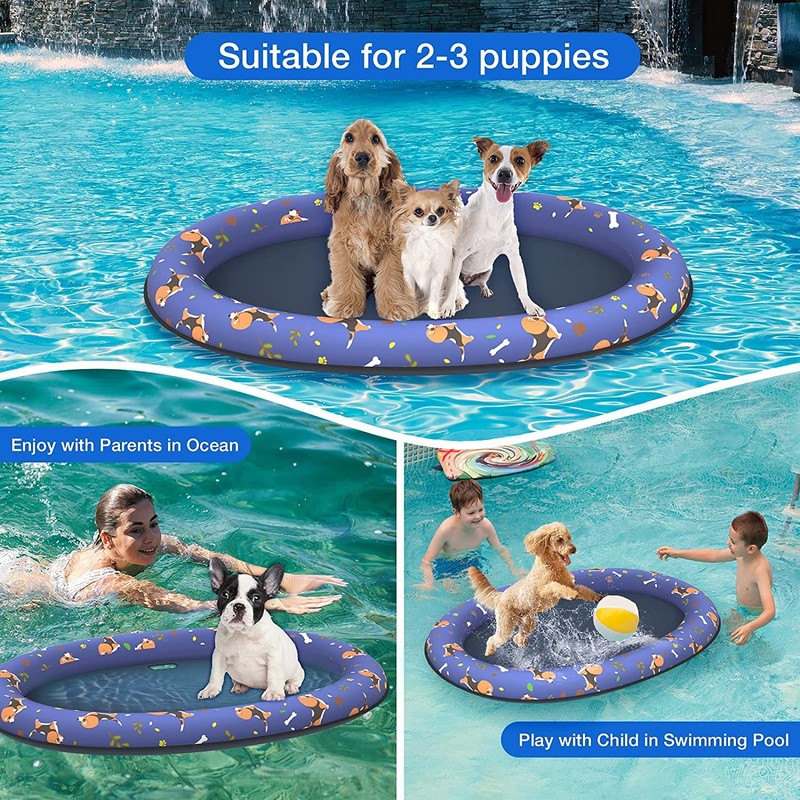 Pet Soft Dog Float Raft - Inflatable Dog Swimming Float