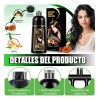 Shampoo Tinte Instantaneo Cubre Canas Extracto Plantas 500ml