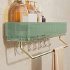 Bathroom Shelf Drill Free Alumimum Strong Load Bearing Wall Mounted