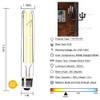 VCTC Lighting Dimmable T10 LED Bulbs,4000K Daylight White,6W Tubular Light