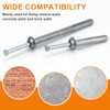 Sieqioor 1/4" x 1" Hammer Drive Nail in Anchors (50