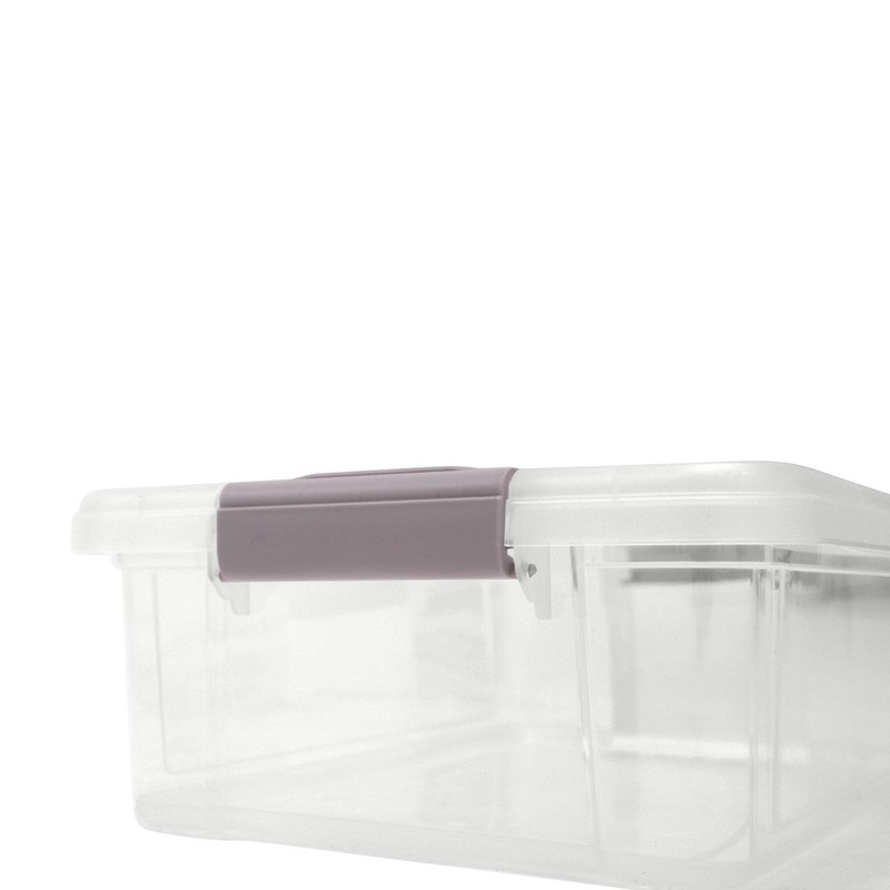Libbi Lou Plastic Storage Box with Lids | Stackable Clear