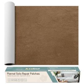 Azobur Sofa Repair Patch - Oversized Microfiber Patch, Self Adhesive Fabric, Super Cost-Effective Combination (Brown)