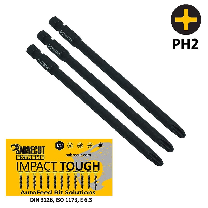 3 x SabreCut SC116PH2_3 116mm PH2 Compatible with Hilti SMD