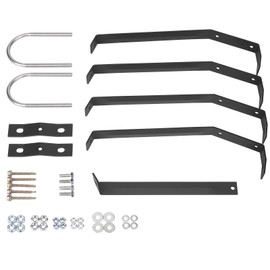 ArlinaL 12" Antenna Wall Mount Brackets with Lag Bolts, (2) Heavy Duty Brackets for TV Antenna Mast Weather Station, Hold up to 2.5 O.D. Mast