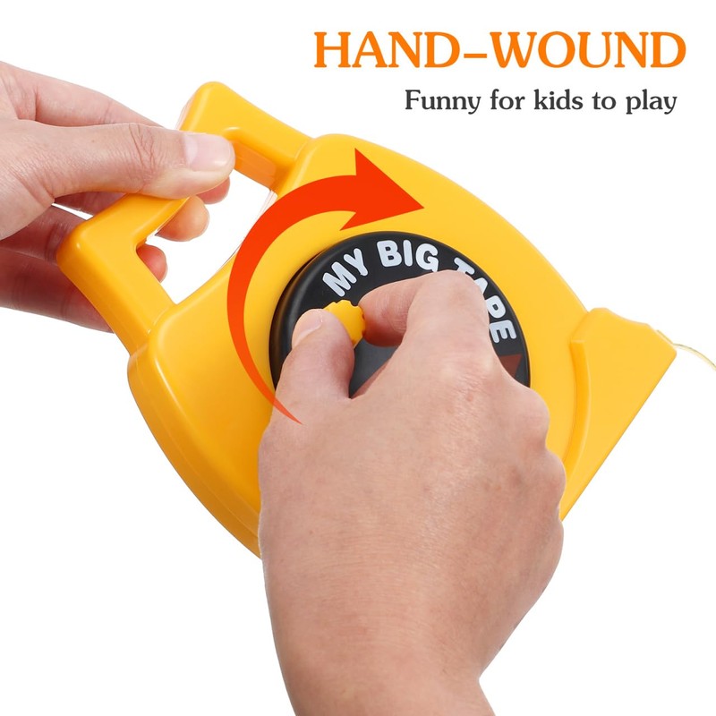 Kids Tape Measure Toy - Retractable Measuring Tape for Children,