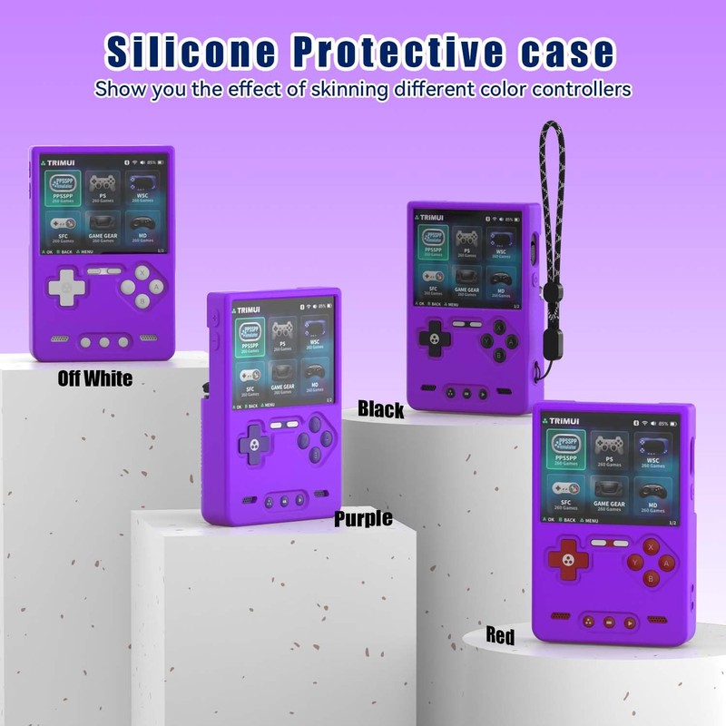 FIOPAZ Silicone Case for Trimui Brick Retro Handheld Game Console,