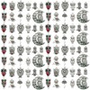Youdiyla 66Pieces Owl Series Antique Silver Pendant Jewelry Making DIY