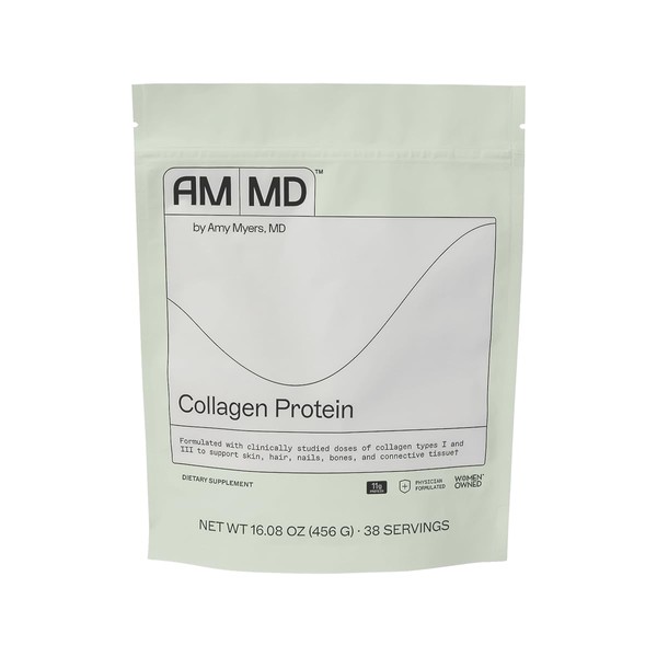 Amy Myers MD Grass Fed Collagen Peptides Powder Unflavored -