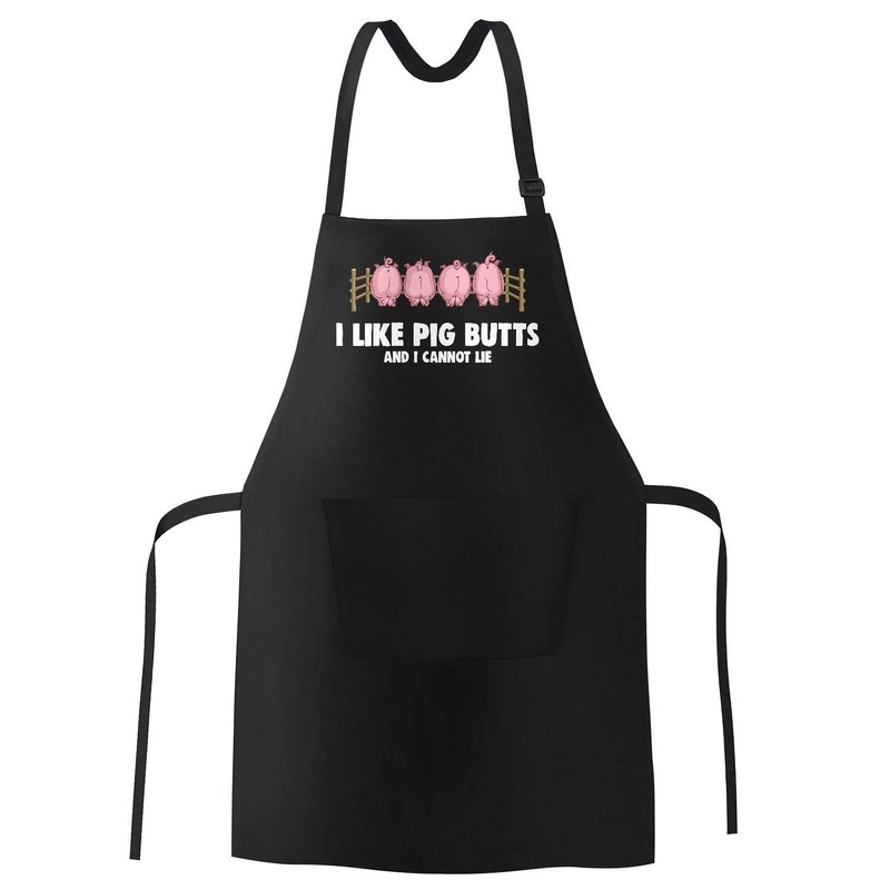 MoonWorks BBQ Apron for Men with Saying Fleisch ist mein