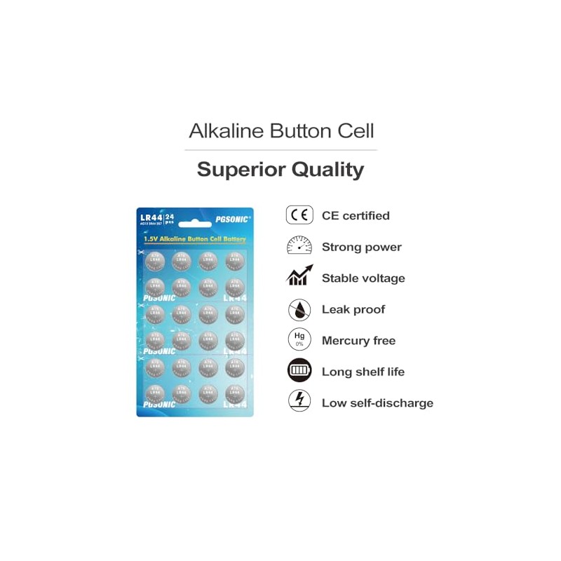 PGSONIC LR44 Battery (24pcs)