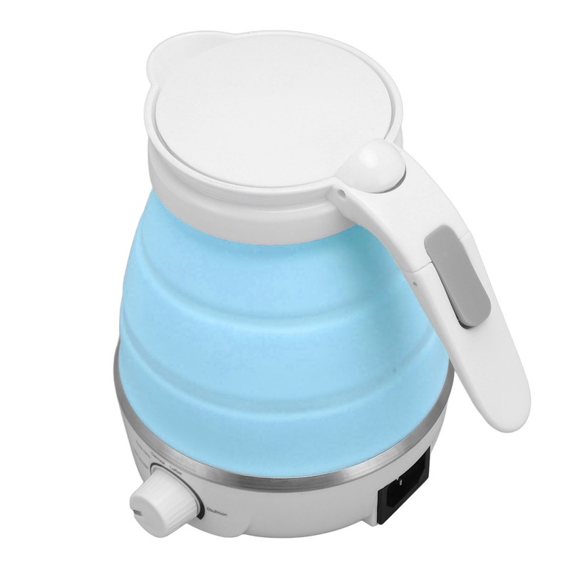 850W Foldable Electric Kettle 600ml Silicone Auto Power Off Collapsible