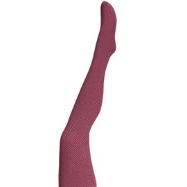 Tightology Organic Cotton Tights Weave Bordeaux, S-M