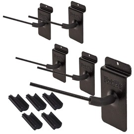 Hold Up Displays - in Barrel Wall Mount Pistol Holder - 30 Degrees Left - 3" Slatwall (5 Pack)