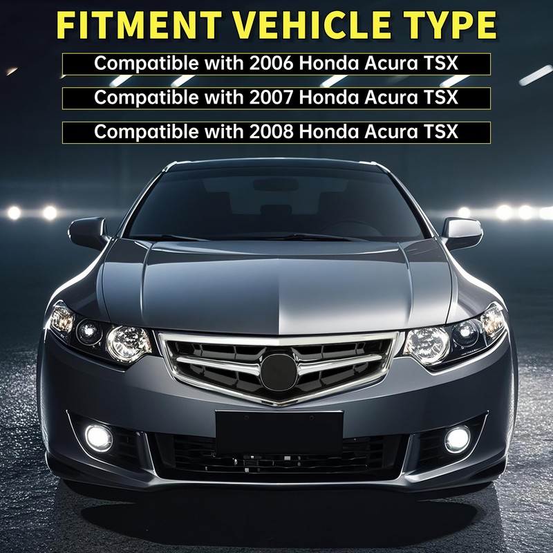 JMTAAT Front Grille Compatible with 2006 2007 2008 Honda Acura