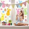 8 Pcs Easter Bunny Stencils for Window Glass,13.8x10.6 Inch Large