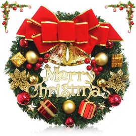 30 cm Christmas Wreath Artificial Door Wreath Christmas Fir Garland Christmas Garland Christmas Decoration Wreath Christmas Wreaths for Fireplace Front Door Wall Window