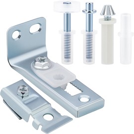 1 Set Bifold Door Hardware Repair Kit - Includes Top and Bottom Brackets, Pivots, and Guide Wheel for Sliding Closet, Pocket, Accordion, and Barn Door