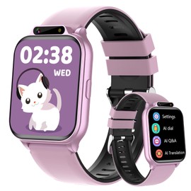 Smart Watch for Kids, Waterproof Smartwatches with Heart Rate, Sleep Monitor, Built-in AI(Translation/Q&A/Watch Face), Fitness Tracker with Pedometer, Alarm Clock, Gift for 3-12 Years Old Boys Girls