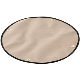 LOGOS 81064037 Stove Table, Fireproof Insulation Sheet, Beige, Approx. Diameter 18.1 inches (46 cm)