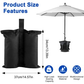 4 Pack Sandbags Weights, Sand Bags for Gazebo Legs, Sand Bags Without Sand, Trampoline Weights for Canopies Umbrellas & Furniture