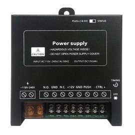 Power Supply Controller for Door Access System Electric Lock Intercom Camera Input 110V-240V AC to Output 12V DC 4A