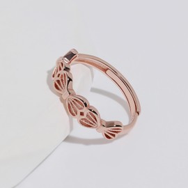 Meissa Adjustable Gold Statement Rings for Women Dainty Infinite Bow Tie Thumb Rings Handmade Birthday Christmas Jewellery for Girls Daughter Granddaughter, Rose Gold