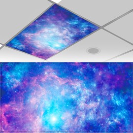 jxzdle Fluorescent Light Cover for Ceiling Lights Classroom, Stylish Fluorescent Lampshades Classroom Lights Cover Magnetic, Modern Ceiling Light Covers for Office, Home, Hospital